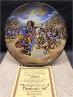 9 INCH COLLECTOR PLATE "MIRIAMS SONG OF