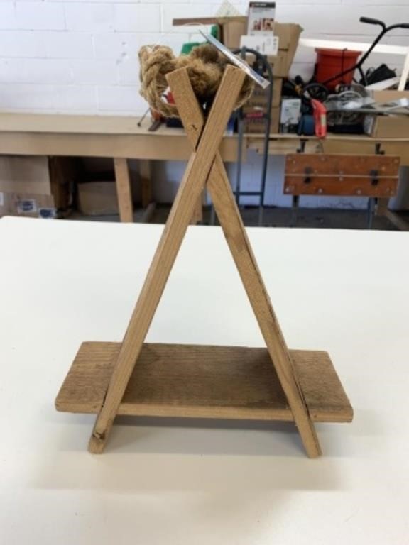 New Barn Board A-Frame 14" Tall Hanging Shelf