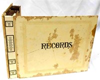 Vintage Album Full Of Records