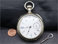 Illinois Watch Co. Pocket Watch With Key