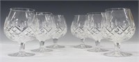 (6) WATERFORD 'LISMORE' CRYSTAL BRANDY SNIFTERS