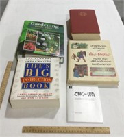 Lot of books w/ 2 bibles, introduction book, & a