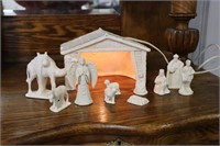 Nativity Set (chips on end and cracked), Angel,