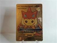 Pokemon Card Rare Gold Pikachu Mega Charizard Y