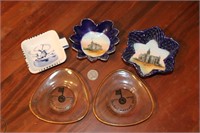 Dresden & Blue Delft Foreign Ash Trays