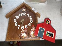 Farmhouse barn clock