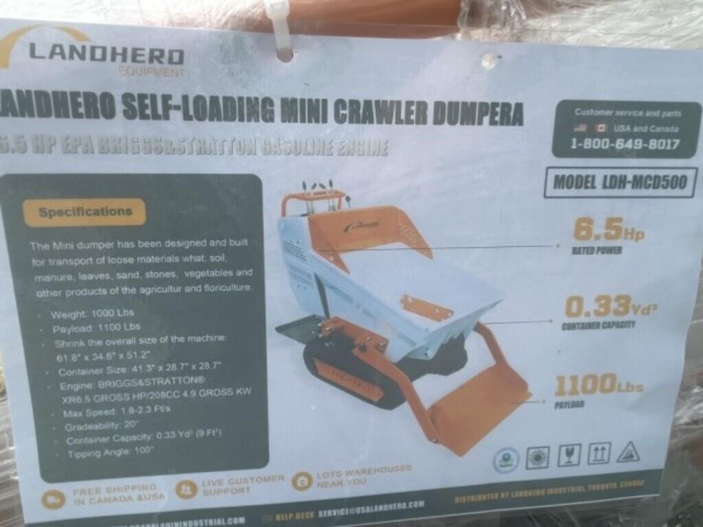 Unused 2024 Landhero Self-Loading Mini Crawler