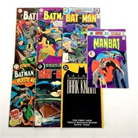 4 Batman 12¢ comics, Manbat 25¢ Comic