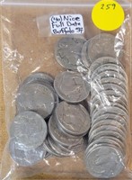 APPROX 40 BUFFALO NICKELS