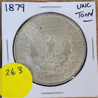 1879 MORGAN SILVER DOLLAR