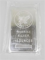 1 Ten Ounce Fine Silver Bar.