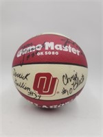 VTG OU GAME MASTER TEAM AUTOGRAPHED BASKETBALL