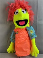 Yellow Hand Puppet with Red Hair