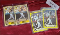 4 BARRY BONDS TRADING CARDS