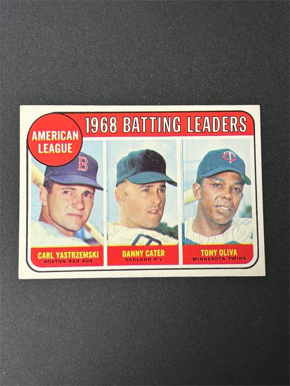 1969 Topps AL Batting Leaders #1