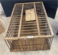 Antique Wooden Chicken Crate.
