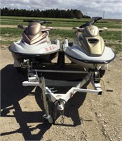 2 Sea Doo jet skis w/trailer- 1999 & 2003