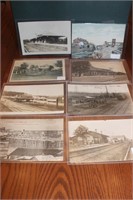 8 Postcards of Railway stations - St Thomas,