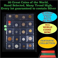 20 Great Coins of the World, hand selected, many t