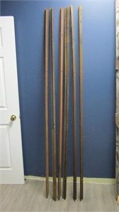 (6) Steel T Rail Stakes 7 Ft