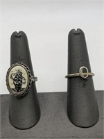 RING LOT -INCLUDES SCRIMSHAW