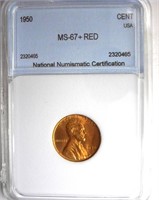 1950 Cent NNC MS-67+ RED LISTS FOR $7650