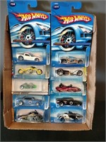 Flat of Hot Wheels