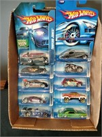 Flat of Hot Wheels