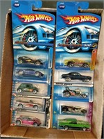 Flat of Hot Wheels