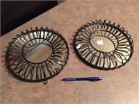 2 ROUND MIRROR DECOR