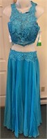 Turquoise Dave & Johnny 2pc Style 10001 Sz 4