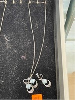 Sterling Necklace and Earring Set