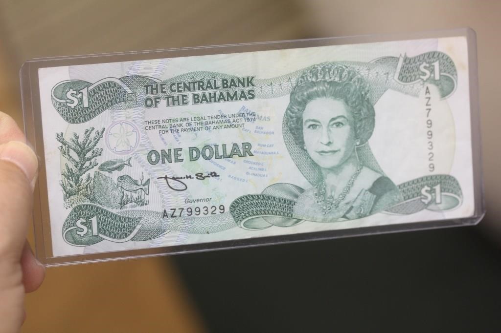 The Central Bank of the Bahamas $1.00 Note