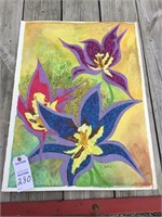 Abstract Art - Flowers; Signed by Artist