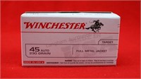 (100) Winchester 45 Auto 230 Gr FMJ