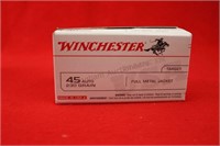 (100) Winchester 45 Auto 230 Gr FMJ