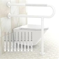 White Toilet Support Rail 31.3 X 31.5 Inch,