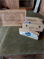 Lot of 3 wooden boxes