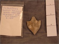 Indian arrowhead artifact