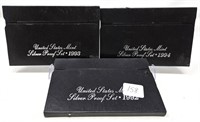 1992, ’93, ’94 Silver Proof Sets