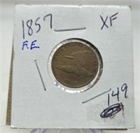 1857 Flying Eagle Cent XF