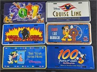 6 Walt DIsney License Plates Mickey Mouse Cruise L