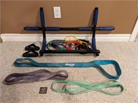Assorted Resistance/Exercise Bands & Exercise Bar