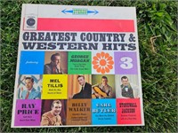 Greatest Country & Western Hits Vinyl Record