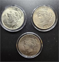 1922, 1923, 1924 Peace Silver Dollars