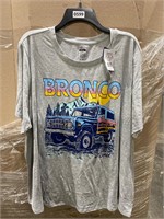 3X FORD BRONCO GRAY T SHIRT