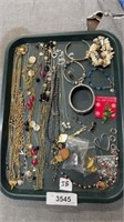 Tray of jewelry