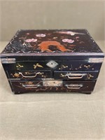 Antique Inlaid Asian Jewelry Box