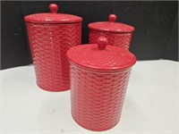 Red Canister Set