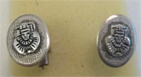 Southwest Nickel Silver Cuff Links